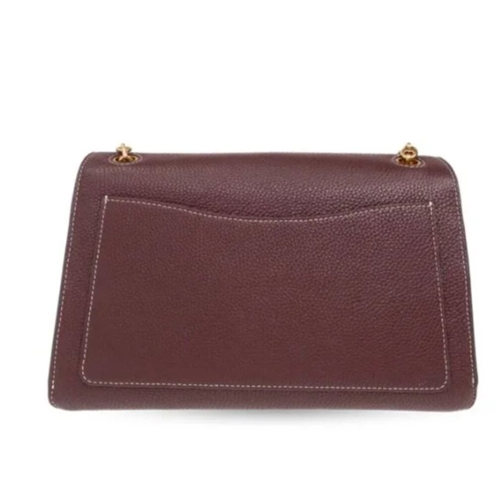 Kate Spade Gramercy Shoulder Bag Red Medium Convertible Leather Crossbody Chain - Picture 3 of 11